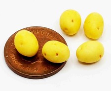 Dolls House Vegetable Baking Potatoes Set of 5 Miniature 1:12th Scale tumdee