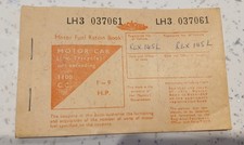 Motor Fuel Ration Book – 1100CC, & coupons – Great Britain – Unused