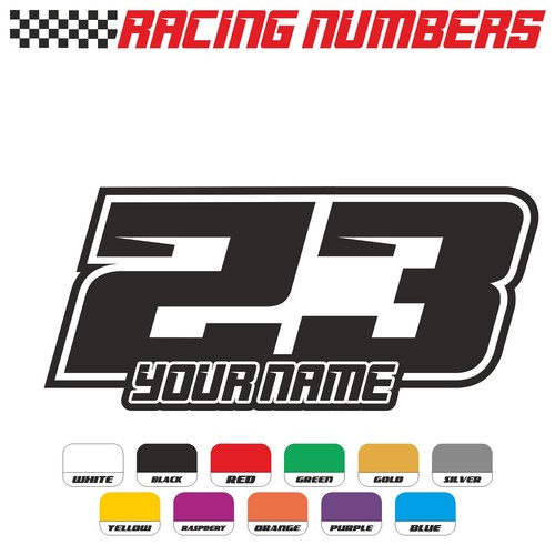 Dirt bike custom numbers - bike,