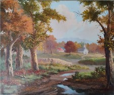 "Village in the Meadow" by