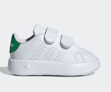Adidas Advantage Infant White Bubble Comfort Trainers - Size C9 (REFF37)