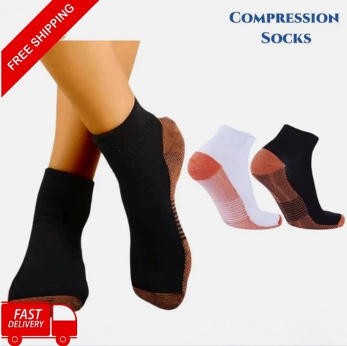Copper compression ankle socks - copper,