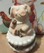 Piggin Pearls trinket box by David Corbridge 1998 VGC No Box 