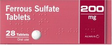 10 x FERROUS SULPHATE 200mg