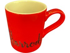 Harrods Red Coffee Mug Ceramic