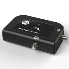 TV Signal Booster Aerial Amplifier 1 Way Signal Distribution Amplifier with F