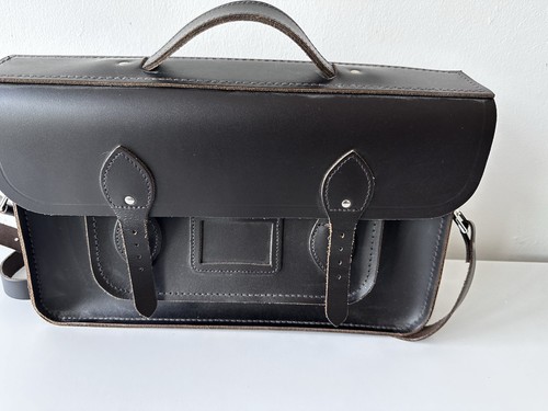 Black leather cambridge - black,