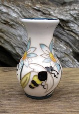 Moorcroft  Miniature DANCE OF THE BEES 49/2 Vase ( Month April ) RRP £143