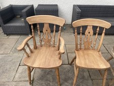 Set Of 6 Antique Fiddleback