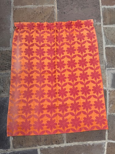 Vintage 1960s floral orange - vintage,