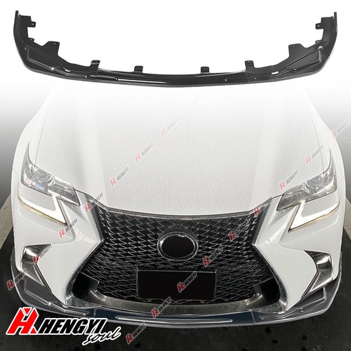 3pcs black front bumper lip - black,
