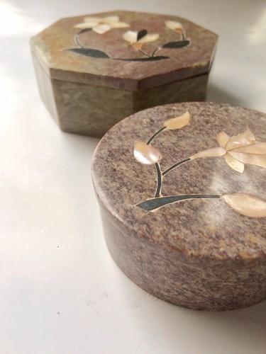 Vintage soapstone trinket - vintage,