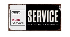 AUDI SERVICE RETRO LOOK SIGN