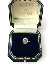 0.50ct Ruby with 14 Diamonds