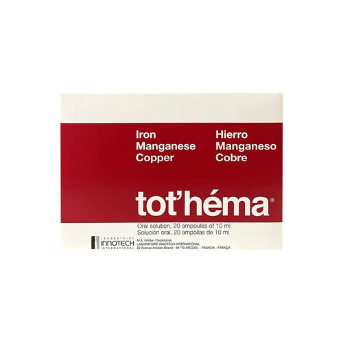 Tot hema iron ampoules 10ml - tot’hema,