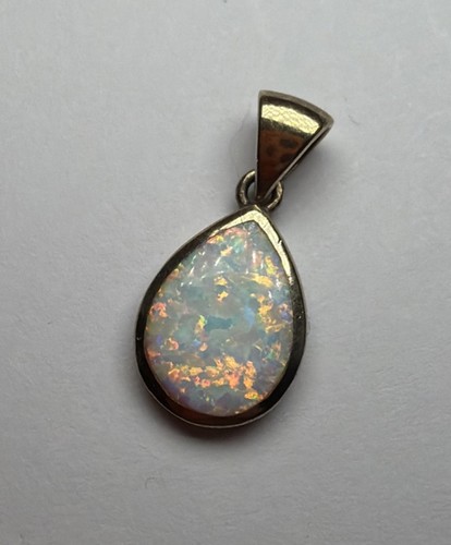 Teardrop australian opal - opal, 925