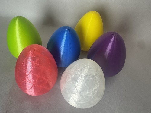 Elegant printed easter eggs - elegant, 3d