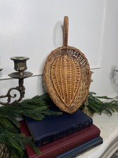 Vintage Handwoven Decorative Wall Basket