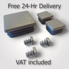  Square Plastic End Caps