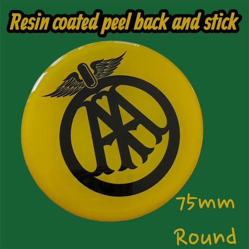 Classic logo resin domed - aa,