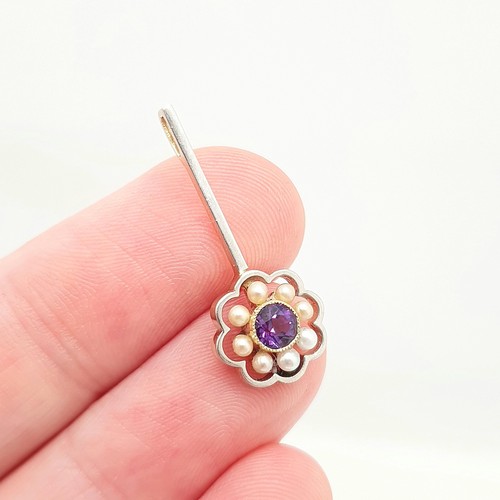 Antique 15ct gold amethyst - antique,