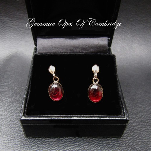 9ct gold drop - 9ct, oval