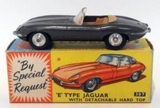 Vintage Corgi 307 - E Type Jaguar Detachable Hard Top Missing - Metallic Grey