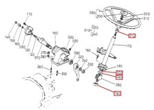 Steering Column Bearings (x2)