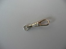 silver plated pocket watch albert swivel clasp dog clip chain  fob bracelet ect 