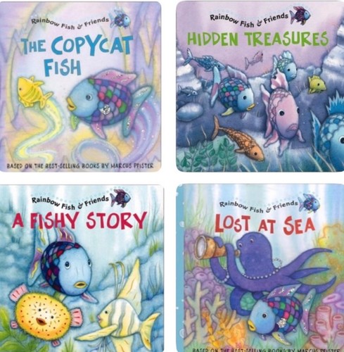 New set rainbow fish - set,