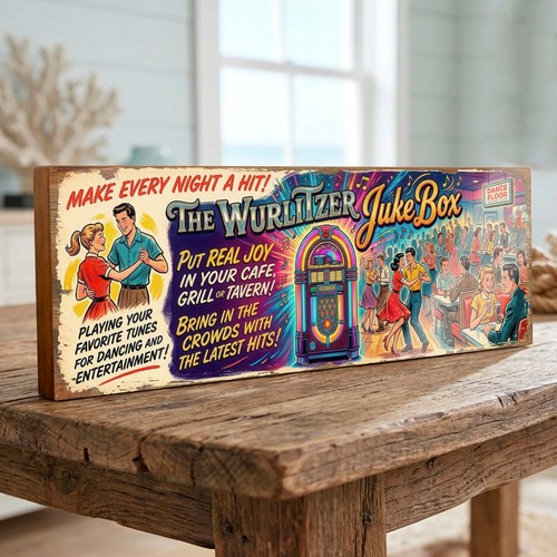 Wurlitzer jukebox sign large - wurlitzer,