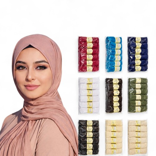 Soft stretch jersey hijab - 3x,