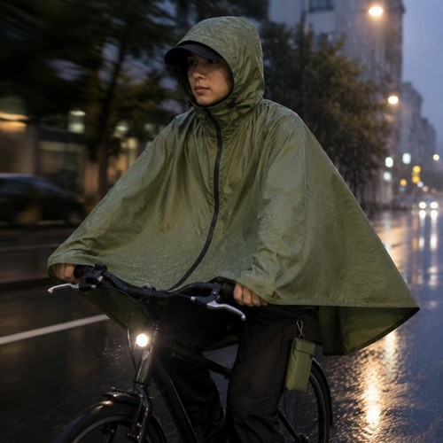 Zipper rain poncho - rain,