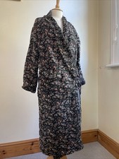 Genuine Vintage 1920s 1930 Padded Silk Floral Pattern Dressing Gown House Coat