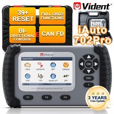 Vident iAuto702Pro OBD2 Scanner Diagnostic Tool Active Test IMMO Key Programming