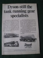 DYSON SPECIALISTS TRAILER ENGINEERS LIVERPOOL LONDON 1970 ADVERT A4 SIZE FILE 24