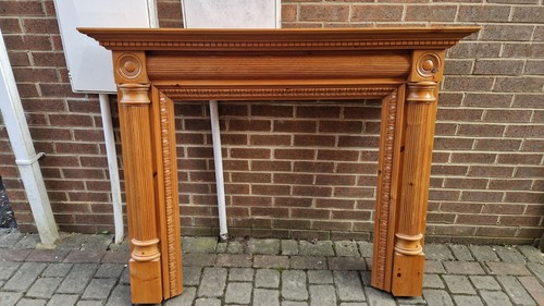 Wooden fire surround white - wooden, surround,