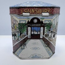 SAINSBURY'S TIN EMPTY 1983 DESIGNED & PRODUCED IAN LOGAN Ltd