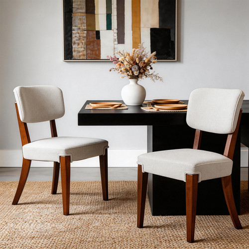 Fabric upholstered dining - fabric,