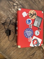 BUSH KTS-601 Classic Turntable Vintage Style Portable Case Record Player - Red