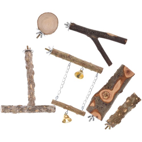 Wooden parrot perch - parrot, stand