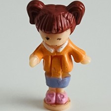 Vintage Polly Pocket Figure Doll Dress Shop Alexia Bluebird 90s Pollyville 1995