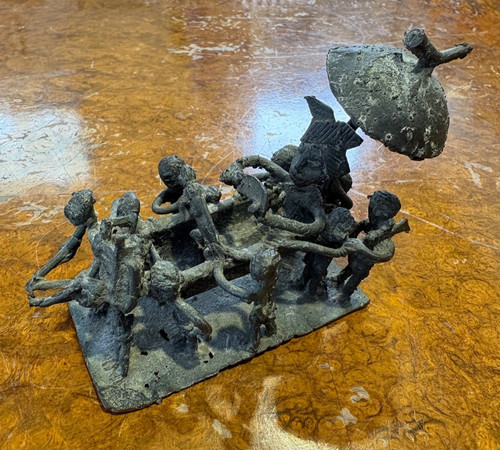 Bronze ceremonial group - bronze,
