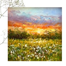 Original Oil Painting Evening