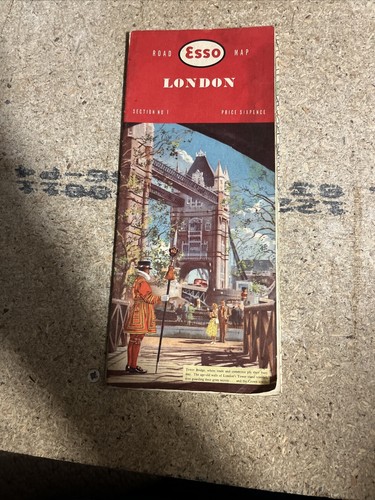 Vintage esso road map - esso,