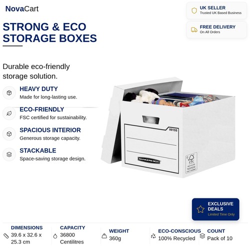 White storage boxes heavy - white,