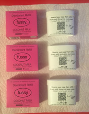Fussy coconut milk deodorant refills x3