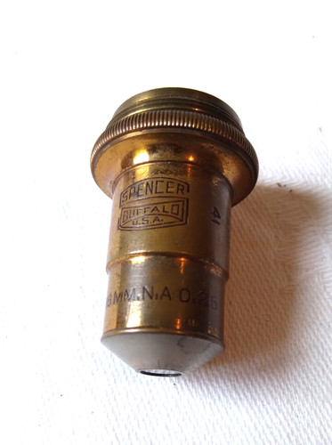 Antique brass microscope - antique,