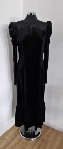 Feather bone black velvet - feather, &