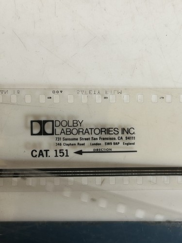Dolby cat 151 audio - 151, optical